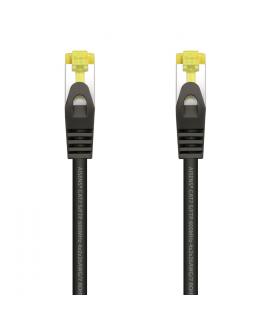 Aisens Cable de Red Latiguillo RJ45 LSZH Cat.7 600 MHz S/FTP PIMF AWG26 - 25cm - Color Negro