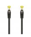 Aisens Cable de Red Latiguillo RJ45 LSZH Cat.7 600 MHz S/FTP PIMF AWG26 - 1.0M - Color Negro
