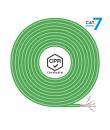 Aisens Cable de Red RJ45 LSZH CPR Cca CAT.7 600 MHZ S/FTP AWG23 - 500M - Color Verde