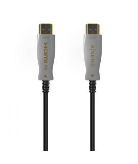 Aisens Cable HDMI V2.0 AOC Premium Alta Velocidad / HEC 4K@60Hz 4:4:4 18GBPS - A/M-A/M - 150m - Color Negro