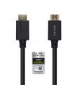 Aisens Cable HDMI V2.1 Certificado Ultra Alta Velocidad 8K@60Hz 48Gbps - A/M-A/M - 0.5m - Color Negro