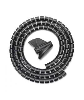 Aisens Organizador De Cable En Espiral 25mm - 1.0m - Color Negro