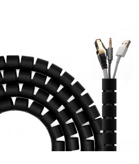 Aisens Organizador De Cable En Espiral 25mm - 3.0m - Color Negro
