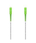 Aisens Cable Fibra Optica Latiguillo G657A2 3.0 9/125 SMF Simplex CPR Dca LSZH - SC/APC-SC/APC - 20M - Color Blanco