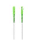 Aisens Cable Fibra Optica Latiguillo G657A2 3.0 9/125 SMF Simplex CPR Dca LSZH - SC/APC-SC/APC - 80m - Color Blanco