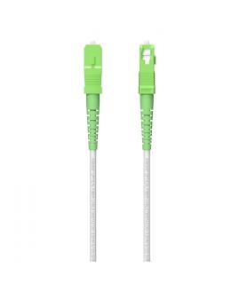 Aisens Cable Fibra Optica Latiguillo G657A2 3.0 9125 SMF Simplex CPR Dca LSZH - SCAPC-SCAPC - 120m - Color Blanco