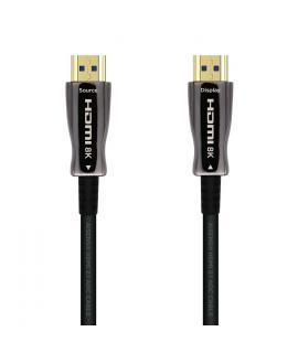 Aisens Cable HDMI V2.1 AOC (Active Optical Cable) Fibra Optica Ultra Alta Velocidad UHS 8K@60Hz 4K@120Hz 4:4:4 48Gbps - A/M-A/M 