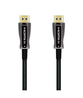 Aisens Cable HDMI V2.1 AOC (Active Optical Cable) Fibra Optica Ultra Alta Velocidad UHS 8K@60Hz 4K@120Hz 4:4:4 48Gbps - A/M-A/M 