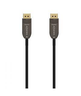 Aisens Cable DisplayPort AOC V1.4 8K@60HZ 4K@120Hz 4:4:4 32.4GBPS - DPM-DPM - 10M - Color Negro