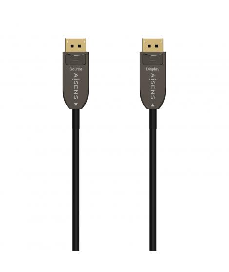 Aisens Cable DisplayPort AOC V1.4 8K@60HZ 4K@120Hz 4:4:4 32.4GBPS - DP/M-DP/M - 10M - Color Negro