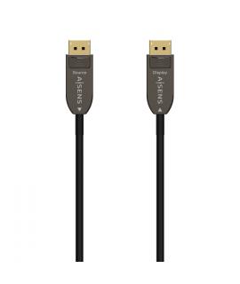 Aisens Cable DisplayPort AOC V1.4 8K@60HZ 4K@120Hz 4:4:4 32.4GBPS - DP/M-DP/M - 15M - Color Negro