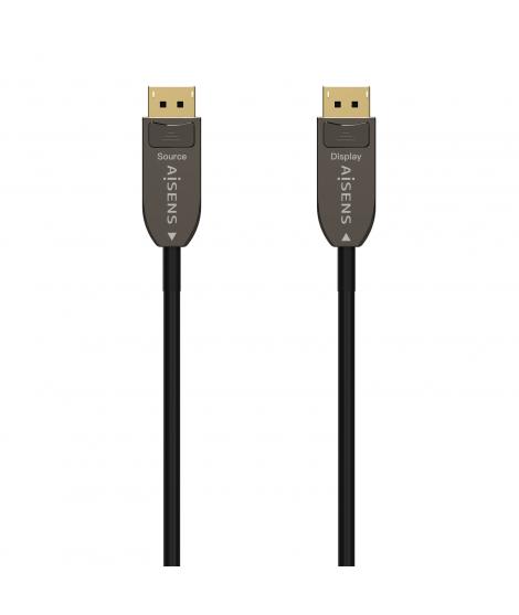 Aisens Cable DisplayPort AOC V1.4 8K@60HZ 4K@120Hz 4:4:4 32.4GBPS - DPM-DPM - 20M - Color Negro