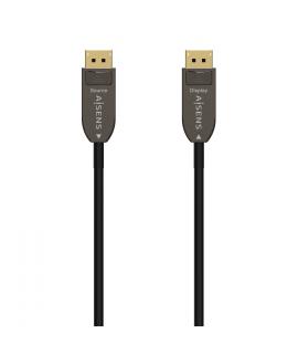 Aisens Cable DisplayPort AOC V1.4 8K@60HZ 4K@120Hz 4:4:4 32.4GBPS - DP/M-DP/M - 30M - Color Negro