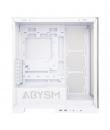 Abysm Danube Sava H500 White Caja Torre ATX, ITX, Micro ATX - Lateral y Frontal Cristal Templado - 3.5" y 2.5" - USB-A, USB-C y 