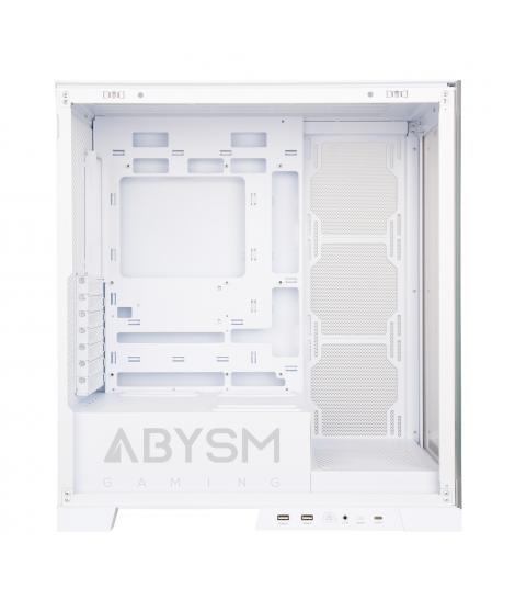 Abysm Danube Sava H500 White Caja Torre ATX, ITX, Micro ATX - Lateral y Frontal Cristal Templado - 3.5" y 2.5" - USB-A, USB-C y 