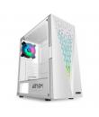 Abysm Gaming Danube Kolpa White ARGB Caja Torre ATX, ITX, micro ATX - Lateral Cristal Templado - 3.5" y 2.5" - USB-A 2.0/3.2 y A