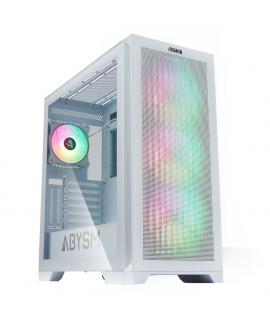 Abysm Gaming Danube Mura White BX300 ARGB Caja Torre ATX, EATX, ITX, micro ATX - Lateral Cristal Templado - 3.5" y 2.5" - USB-C 