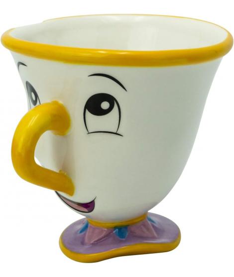 Abystyle Disney Taza 3D La Bella y La Bestia Chip - Capacidad 250ml