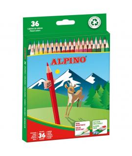 Alpino Pack de 36 Lapices de Colores Creativos - Mina de 3mm Resistente a la Rotura - Bandeja Extraible - Colores Vivos y