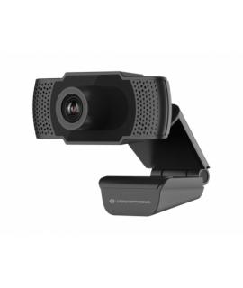 Conceptronic Webcam Full HD 1080p USB 2.0 - Microfono Integrado - Enfoque Fijo - Angulo de Vision 90º - Cable de 1.50m - Color N