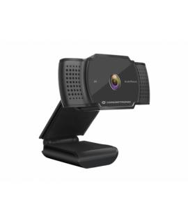 Conceptronic Webcam 2K Super HD USB 2.0 - Microfono Integrado - Enfoque Automatico - Cubierta de Privacidad - Cable de 1.50m - C