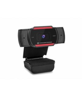 Conceptronic Amdis Webcam Full HD 1080p USB 2.0 - Microfono Integrado - Enfoque Fijo - Angulo de Vision 65º - Cable de 1.50m