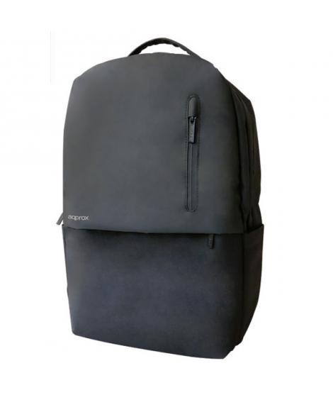 Approx Mochila para Portatil 15.6" - Resistente al Agua - Acolchado Interior de Alta Calidad - Negro