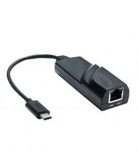 Approx Adaptador USB-C a RJ-45 - Transferencia hasta 1000Mbps - Cable de 19cm