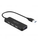 Approx Hub USB 3.0 con 3 Puertos USB 2.0 y 1 Puerto USB 3.0 - Velocidad hasta 5 Gbps - Cable de 15cm