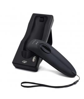 Approx Lector de Codigos de Barras Inalambrico Bluetooth RF - Indicador LED, Beeper y Vibracion - Velocidad 30fps - Autonomia h