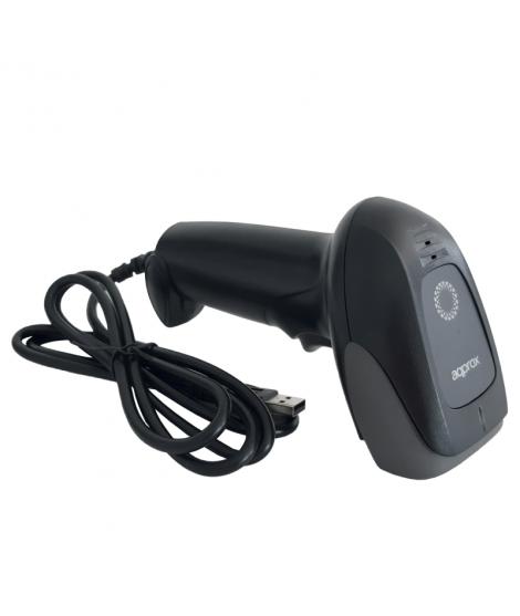 Approx Lector de Codigos de Barras 1D/2D USB - Indicador LED y Beeper - Velocidad de Escaneo 30fps - Disparo Automatico