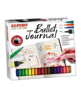 Alpino Color Experience Kit Bullet Journal con 12 Rotuladores Doble Punta (0.7mm y 2.9mm) - 2 Marcadores Pastel - 6 Rotuladores 