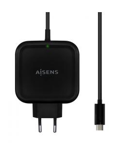 Aisens Cargador 65W PD3.0 QC3.0 1xUSB-C 1.2m - Color Negro