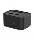 Aisens Estacion de Docking de Doble Bahia ASDS-D01B SATA 2.5/3.5 a USB 3.0/3.1 Gen1 - Clone - Color Negro