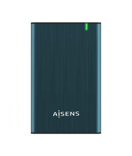 Aisens Caja Externa 2.5? para Discos Duros 9.5mm SATA I, II y III a USB 3.0USB 3.1 GEN1 - Color Azul Pacifico