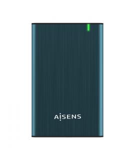 Aisens Caja Externa 2.5? para Discos Duros 9.5mm SATA I, II y III a USB 3.0/USB 3.1 GEN1 - Color Azul Pacifico