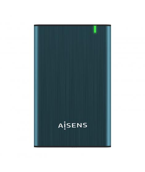 Aisens Caja Externa 2.5? para Discos Duros 9.5mm SATA I, II y III a USB 3.0/USB 3.1 GEN1 - Color Azul Pacifico