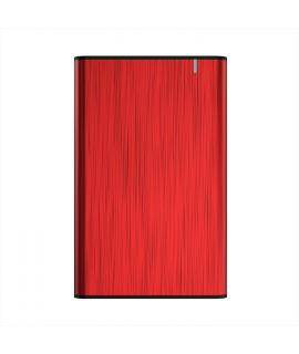 Aisens Caja Externa 2.5" para Discos Duros 9.5mm SATA I - II y III a USB 3.0/USB 3.1 GEN1 - Color Rojo