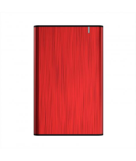 Aisens Caja Externa 2.5" para Discos Duros 9.5mm SATA I - II y III a USB 3.0/USB 3.1 GEN1 - Color Rojo
