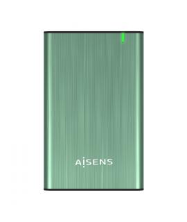 Aisens Caja Externa 2.5? para Discos Duros 9.5mm SATA I, II y III a USB 3.0USB 3.1 GEN1 - Color Verde Primavera