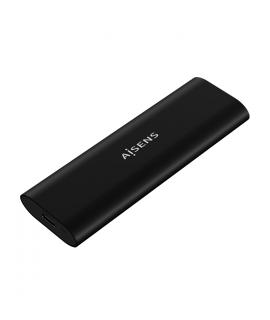 Aisens Caja Externa M.2 (NGFF) para SSD M.2 SATANVME a USB3.1 GEN2 - Color Negro