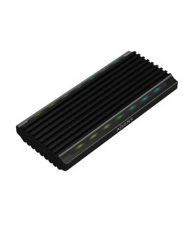 Aisens Caja Externa M.2 (NGFF) para SSD M.2 SATA/NVME a USB3.1 GEN2 - Color Negro