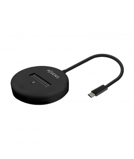 Aisens USB-C Dock M.2 (NGFF) Asuc-M2D013-Bk SATA/NVME a USB3.1 GEN2 - Color Negro