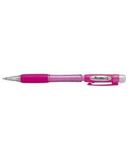 Pentel Fiesta II Portaminas HB 0.5mm con Goma - Incluye 2 Recargas - Grip de Goma - Diseño Ergonomico - Color Rosa