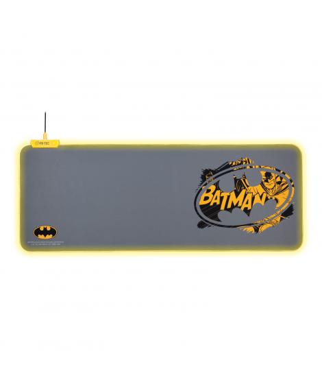 FR-TEC Batman Alfombrilla para Teclado y Raton XL - Luz LED en Bordes - Diseño Antideslizante - Diferentes Modos de Iluminacion