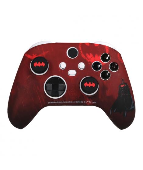 FR-TEC Set de Funda de Silicona Lisa y Aterciopelada + Grips para Mando Xbox Series X/S - Diseño Batman - Grips con Logo de Batm