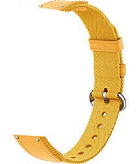 Xiaomi Braided Strap Correa para Pulsera de Actividad Mi Smart Band 8 - Fabricada en Nylon y Cuero - Color Amarillo