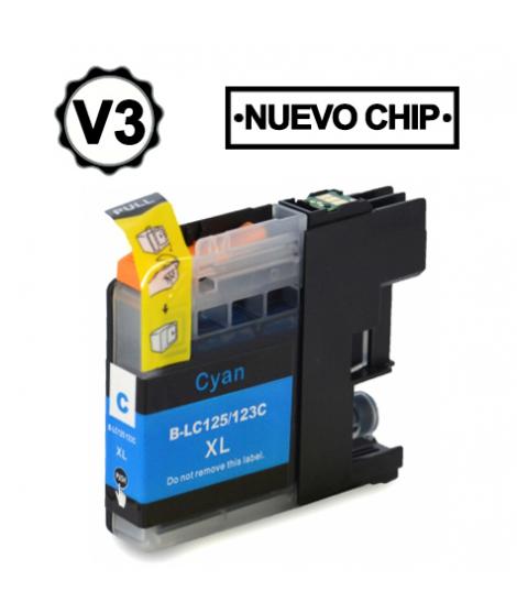 Brother LC123XLLC121XL Cyan Cartucho de Tinta Generico - Reemplaza LC123CLC121C