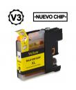 Brother LC123XLLC121XL Amarillo Cartucho de Tinta Generico - Reemplaza LC123YLC121Y