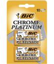 Bic Chrome Platinum Pack de 2 Cajas de 5 Hojas de Afeitar Doble Filo